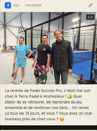 Publication Facebook préparée par PostClic