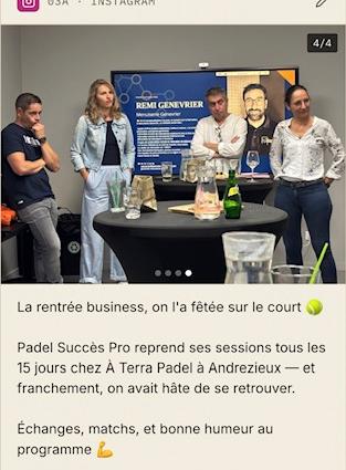 Publication Instagram préparée par PostClic