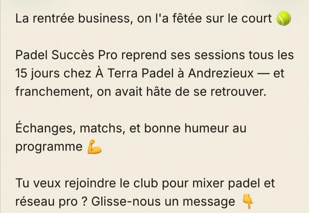 Texte de publication préparé par PostClic